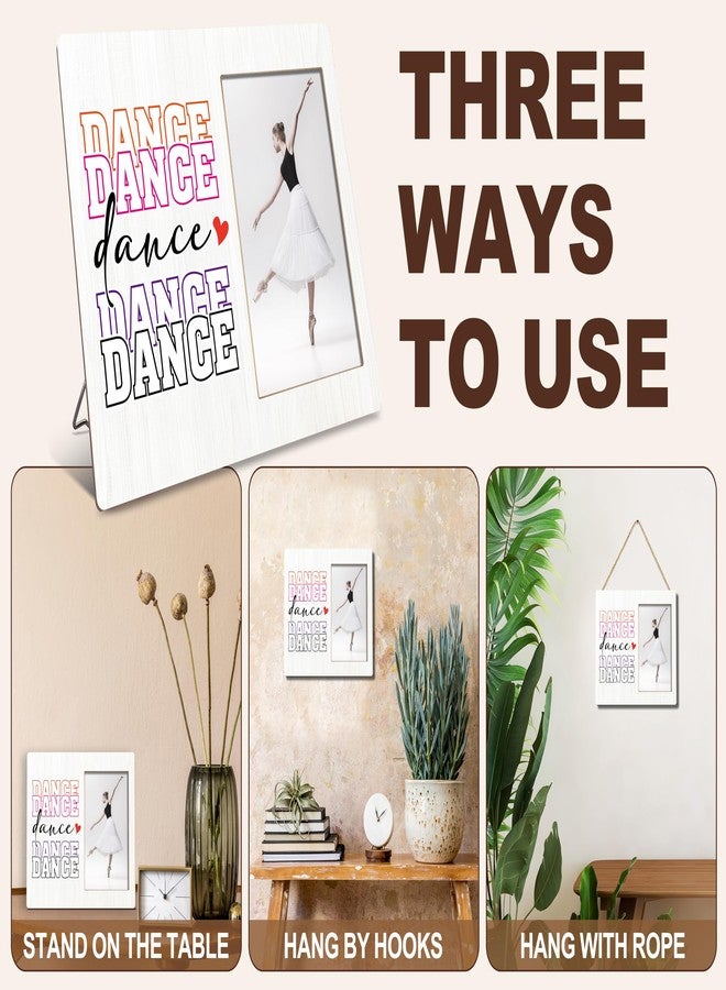 BXVRT Women Dance Photo Frame, Dancing Picture Frame, 8x10 inches, Wooden Frame, Dance Color, Appreciation Theme, Rustic Style, Tabletop & Wall Mountable - Image 3